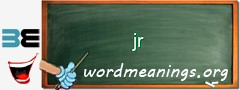 WordMeaning blackboard for jr